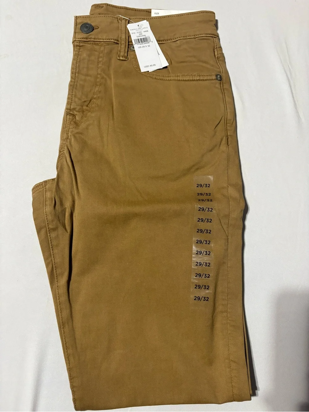 American Eagle Outfitters Slim Chinos in Caramel Brown